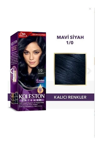 Wella Koleston Intense 1/0 Mavi Siyah