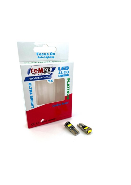 Platinum Beyaz T10 6smd 3030 CHIPSET LED Ampul Aktif Canbus