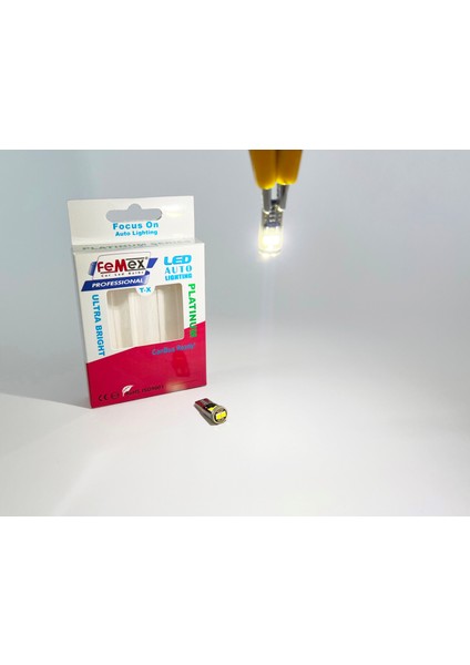 Platinum Beyaz T10 6smd 3030 CHIPSET LED Ampul Aktif Canbus