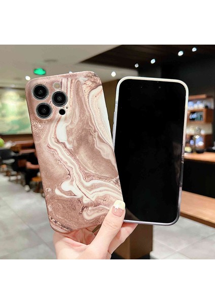 Xstepcase Apple iPhone 14 Pro Imd Için Mermer Deseni Telefon Kapağı Çekmeye Dayanıklı Yumuşak Tpu Geri Kılıf (Yurt Dışından)