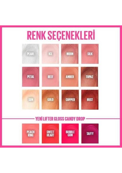 Loreal Telescopic Anında Uzun Kirpikler-Maybelline Işıltılı ve Dolgun Dudaklar 20 Sun Makyaj Seti