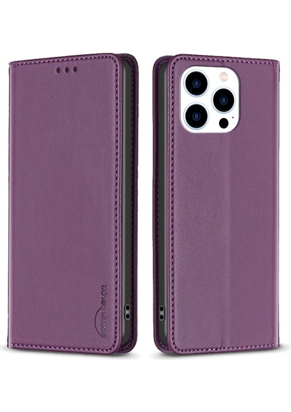 Xstepcase Apple iPhone 14 Pro Maks Drop Koruma Kabuklu Telefon Kılıfı Pu Deri Kart Yuva Stand Kapağı (Yurt Dışından)