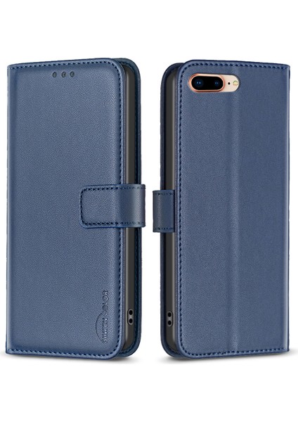 Xstepcase Apple iPhone 6 Plus / 6s Plus / 7 Plus / 8 Plus 5.5 Için Deri Cüzdan Kılıfı, Stant Manyetik Flip Telefon Kapağı (Yurt Dışından)