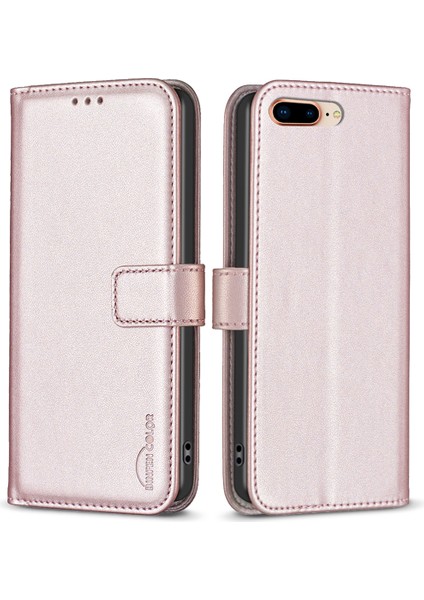 Xstepcase Apple iPhone 6 Plus / 6s Plus / 7 Plus / 8 Plus 5.5 Için Deri Cüzdan Kılıfı, Stant Manyetik Flip Telefon Kapağı (Yurt Dışından)