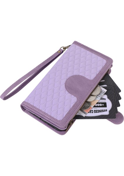Xstepcase Apple iPhone 12/12 Pro 6.1 Fermuarı Cep Deri Koruyucu Kabuk Cüzdan Stand Telefon Kılıfı 9 Kart Yuvası (Yurt Dışından) indirimleri