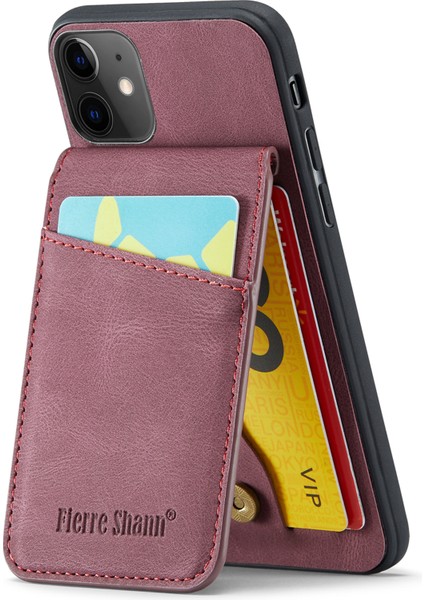 Xstepcase Apple iPhone 11 Crazy Horse Doku Pu Deri+Tpu Kart Yuvası Kılıfı (Yurt Dışından)