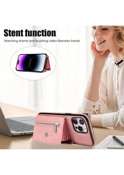 Xstepcase Apple iPhone 14 Pro Max Pu Deri+Tpu Telefon Kılıfı Kickstand Arka Kapak Rfıd Engelleme Kart Çantası (Yurt Dışından) indirimleri