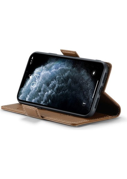 Xstepcase Apple iPhone 11 Pro Max Case Anti-Drop Pu Deri Kapak Rfıd Engelleme Cüzdan Telefon Kabuğu (Yurt Dışından)