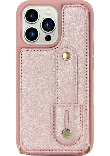 Xstepcase Apple iPhone 12/12 Pro Kart Tutucu Için Telefon Kılıfı Bileklik Kickstand Pu Deri+Tpu Telefon Kapağı (Yurt Dışından)