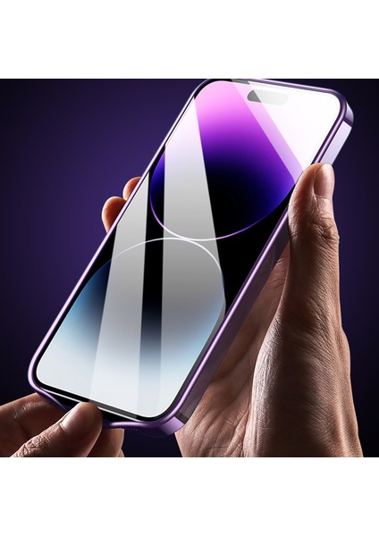 Xstepcase Apple iPhone 14 Pro Electrolecating Telefon Kılıfı Cam Kamera Film Kickstand Yumuşak Tpu Kapağı (Yurt Dışından)