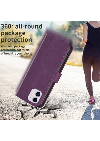 Xstepcase Apple iPhone 11 Için Pu Deri Kapağı Bump Kanıtı Baskalı Desen Cüzdan Stand Telefon Flip Kılıfı (Yurt Dışından)