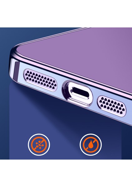 Xstepcase Apple iPhone 14 Pro Electrolecating Telefon Kılıfı Cam Kamera Film Kickstand Yumuşak Tpu Kapağı (Yurt Dışından)