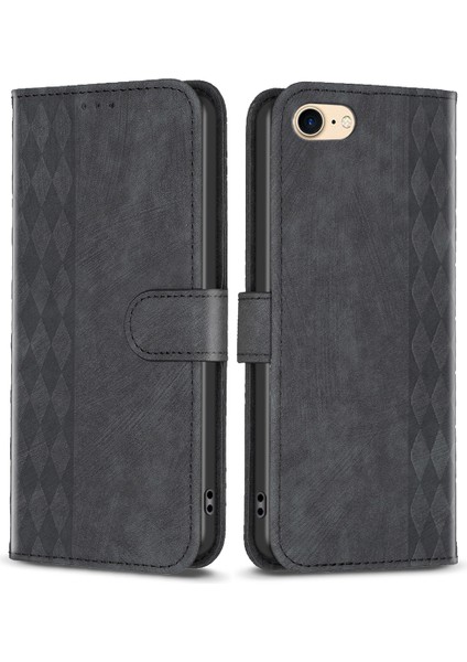 Xstepcase Apple iPhone 6 / 6s / 7/8 Şok Geçirmez Pu Deri+Tpu Flip Kapak Baskılı Desen Cüzdan Telefon Kasası (Yurt Dışından)