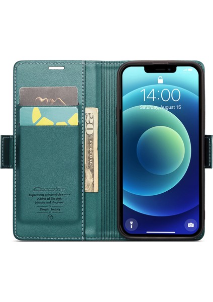 Xstepcase Apple iPhone 12 Mini, Rfıd Engelleme Litchi Doku Deri Telefon Kapağı Için Stand Cüzdan Kılıfı (Yurt Dışından) modelleri