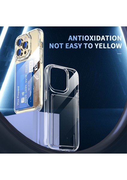 Xstepcase Apple iPhone 13 Profesyonel Telefon Kılıf Kart Tutucu Şok Geçirmez Köşe Tpu + Akrilik Telefon Kapağı (Yurt Dışından)