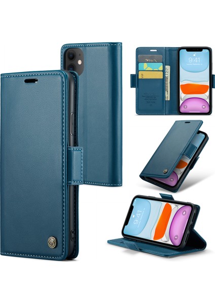 Xstepcase Apple iPhone 11 Pu Deri Flip Kapak Rfıd Engelleme Koruyucu Kılıf Için Cüzdan Telefon Kılıfı (Yurt Dışından)