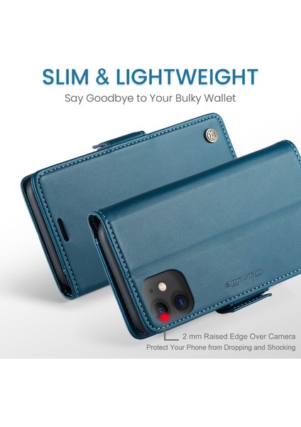 Xstepcase Apple iPhone 11 Pu Deri Flip Kapak Rfıd Engelleme Koruyucu Kılıf Için Cüzdan Telefon Kılıfı (Yurt Dışından)