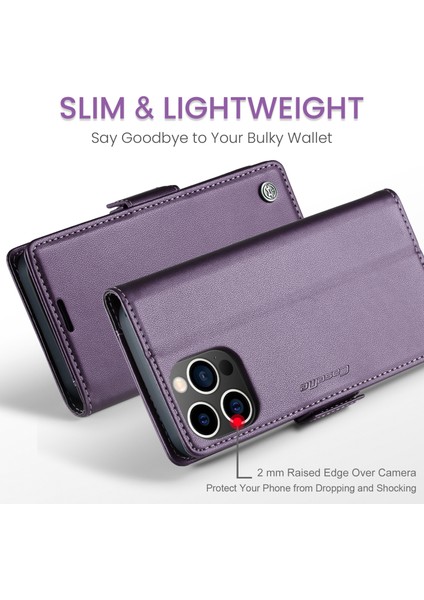 Xstepcase Apple iPhone 14 Pro Max Için Rfıd Engelleme Telefon Kapağı, Pu Deri Cep Telefonu Cüzdan Stand Kılıfı (Yurt Dışından) fiyatları