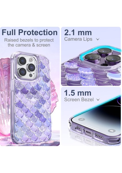 Xstepcase Apple iPhone 14 Pro Telefon Kılıfı Çizgiye Döküm Tpu+Pet Iml Kapak (Yurt Dışından)