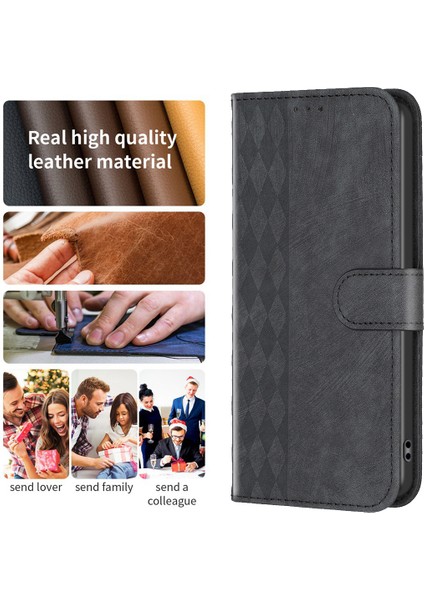 Xstepcase Apple iPhone 14 Pro Damla Dayanıklı Pu Deri+Tpu Flip Cover Baskılı Desen Cüzdan Telefon Kılıfı (Yurt Dışından)