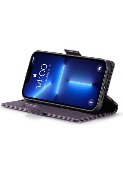 Xstepcase Apple iPhone 13 Pro Max 6.7 Rfıd Engelleme Cüzdan Kılıfı Litchi Doku Deri Stand Telefon Kapağı (Yurt Dışından) fırsatları