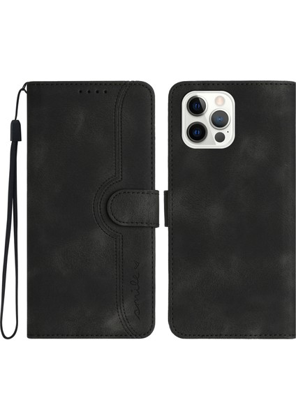 Xstepcase Apple iPhone 14 Pro Max Pu Deri Cüzdan Telefon Kılıfı Katlama Stand Baskılı Kapak (Yurt Dışından)