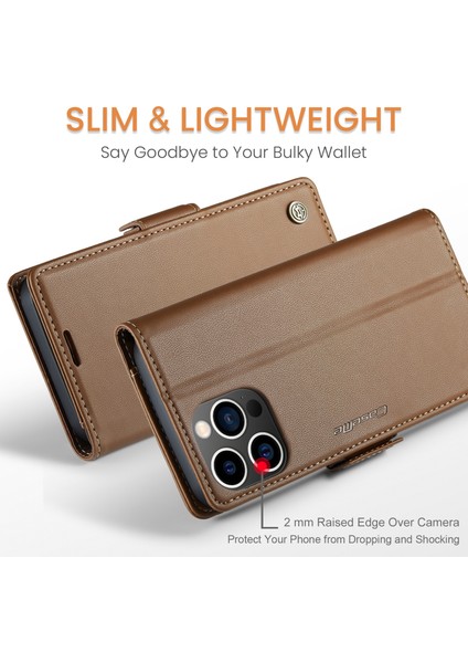 Xstepcase Apple iPhone 14 Pro Max Için Rfıd Engelleme Telefon Kapağı, Pu Deri Cep Telefonu Cüzdan Stand Kılıfı (Yurt Dışından) fiyatları