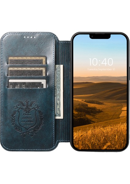 Xstepcase Apple iPhone 13 Için 6.1 Toz Geçirmez Telefon Kasası Standı Cüzdan Deri Kapağı Magsafe ile Uyumlu (Yurt Dışından)