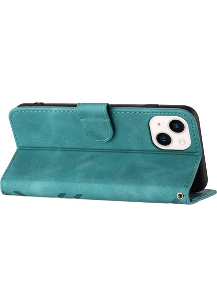 Xstepcase Apple iPhone 13 Mini 5.4 Şık Baskılı Telefon Kılıfı Pu Deri Cüzdan Stand Kapağı (Yurt Dışından)