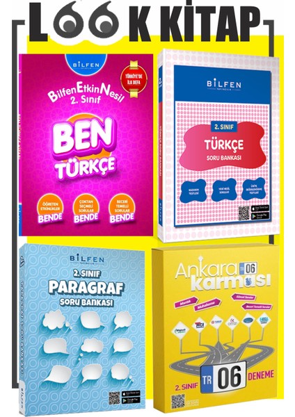 Bilfen Yayınları 2. Sınıf Ben Etkinlikli Türkçe Yeni Nesil Türkçe Soru Bankası Paragraf Soru Bankası Ankara Karması 2. Sınıf