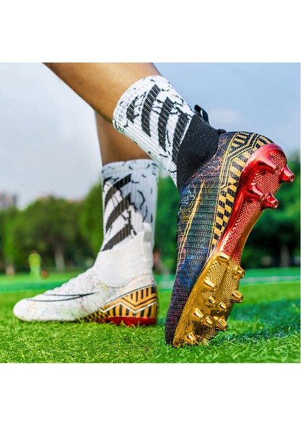 Yüksek Top Gençlik Öğrenci Spor Eğitimi Spor Ayakkabıları Futbol Ayakkabıları (Yurt Dışından)