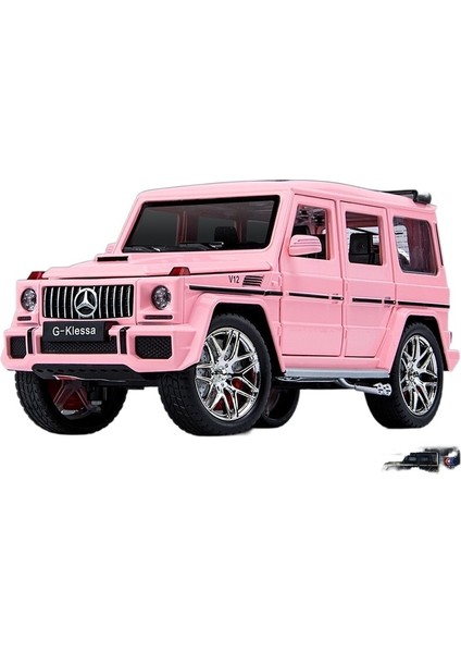 1:24 Mercedes-Benz G63 Alaşım Araba Modeli Arazi Aracı Altı Kapılı ve Sesli ve Işıklı Geri Çekmeli Araba (Yurt Dışından)