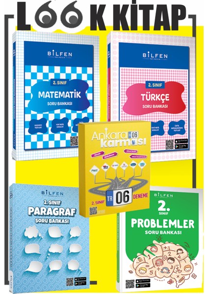 Bilfen Yayınları 2. Sınıf Türkçe Matematik Paragraf Problem Yeni Nesil Soru Bankası Ankara Karması 2. Sınıf