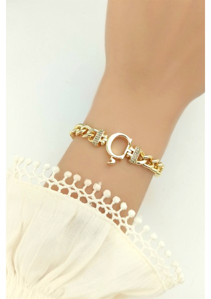Gold Ç Harf Bileklik TRBILEK70357