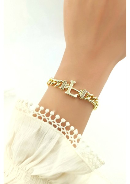 Gold L Harf Bileklik TRBILEK70361