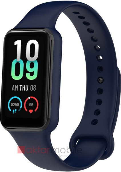 Amazfit Band 7 Silikon Kordon Premium Spor Kayış Tam Uyumlu Yumuşak Doku