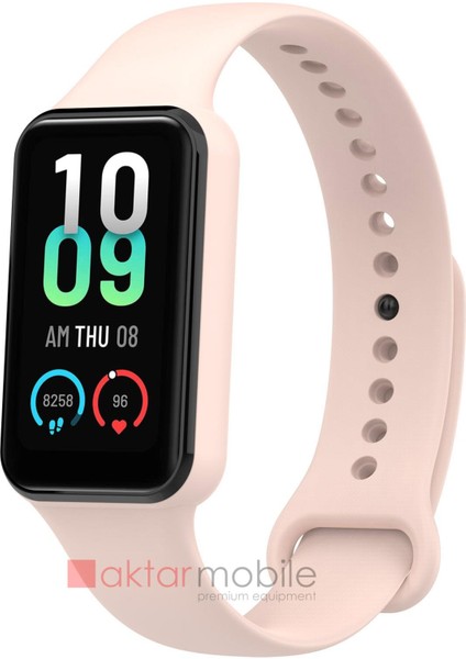 Amazfit Band 7 Silikon Kordon Premium Spor Kayış Tam Uyumlu Yumuşak Doku