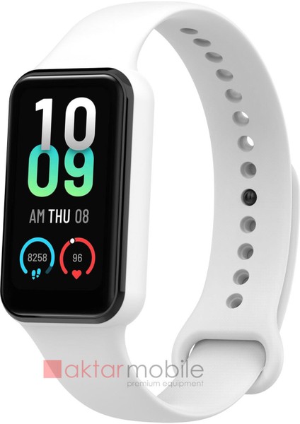 Amazfit Band 7 Silikon Kordon Premium Spor Kayış Tam Uyumlu Yumuşak Doku