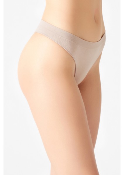 Bej Seamless Tanga Külot Thong modelleri