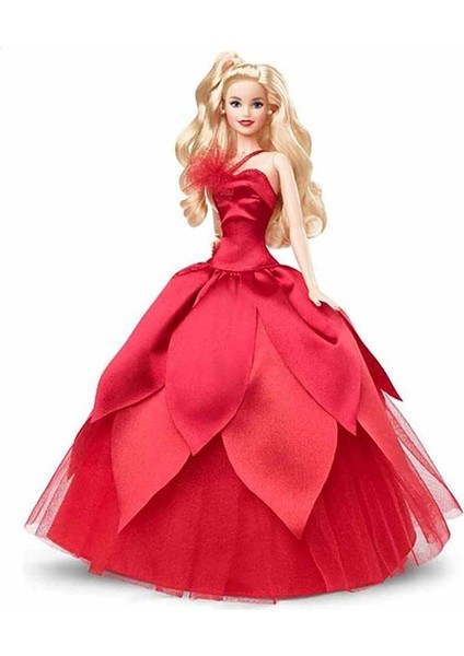 Yılbaşı Barbie 2022 Sarışın Mutlu Yıllar Bebeği