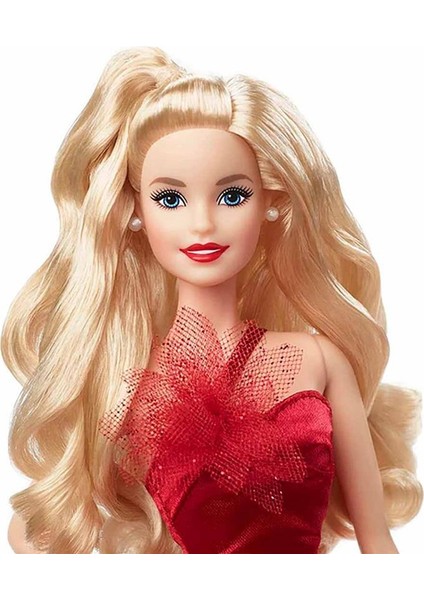 Yılbaşı Barbie 2022 Sarışın Mutlu Yıllar Bebeği