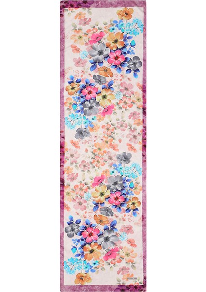 Fuşya Floral İpeksi Fular fırsatları