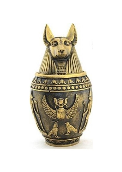 Antik Mısır Tanrısı Anubis Kapaklı Kutu