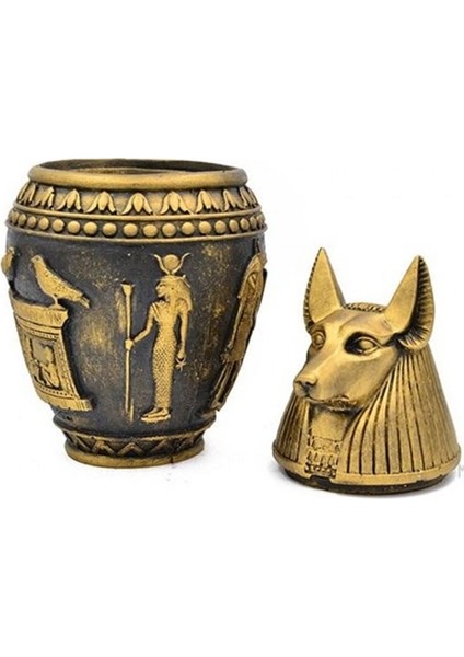 Antik Mısır Tanrısı Anubis Kapaklı Kutu