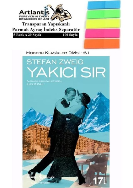 Yakıcı Sır Stefan Zweig 88 1 Adet Fosforlu Transparan Kitap + Ayraç - Stefan Zweig