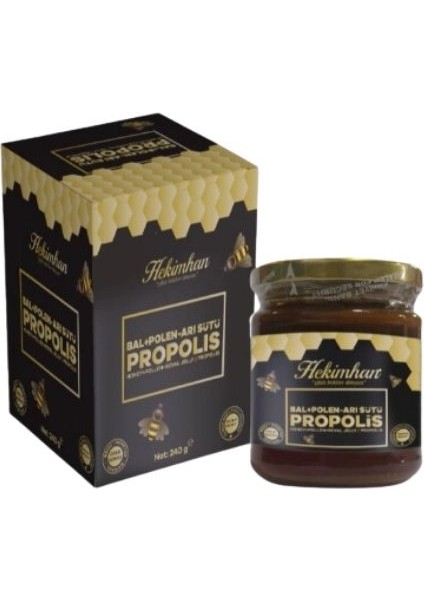 2 Kutu Bal Polen Arı Sütü Propolis Karışımı 240 gr x 2