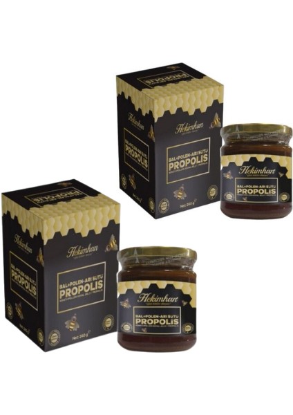 2 Kutu Bal Polen Arı Sütü Propolis Karışımı 240 gr x 2 fiyatları