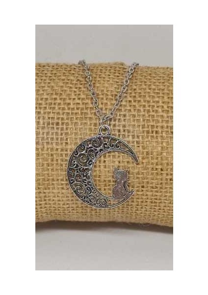 Ay ve Kedi Kolye
