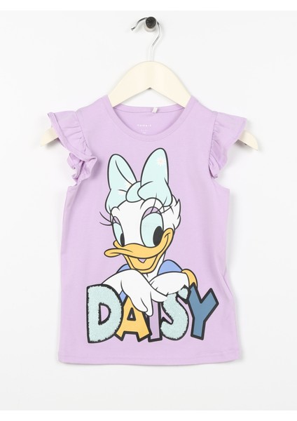 Name It T-Shirt, 5 Yaş, Lila