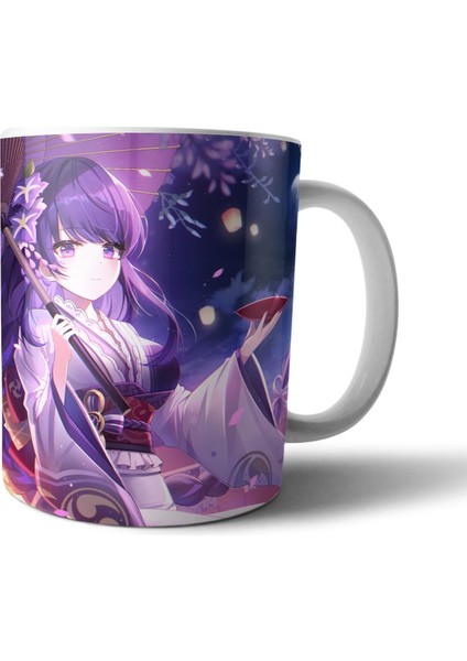 Genshin Impact Raiden Shogun Kupa Bardak Model 4